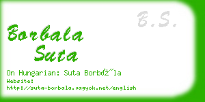 borbala suta business card